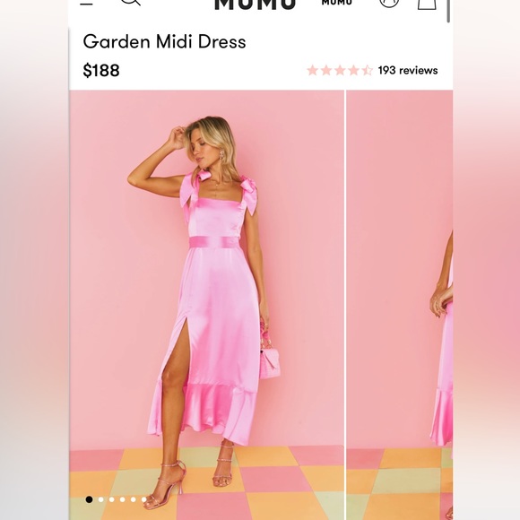 Show Me Your MuMu Dresses & Skirts - Show Me Your Mumu - Garden Midi Dress (Pink)